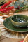 Mikasa Jardin 12-Piece Stoneware Dinner Set, Green