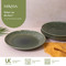 Mikasa Jardin Stoneware 4-Piece Dinner Plate Set, 27cm, Green