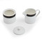 Mikasa Luxe Deco China Sugar Pot and Creamer Set, 245ml, White