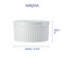 Mikasa Chalk 4-Piece Porcelain Ramekin Set, 9.5cm, White