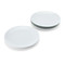 Mikasa Chalk 4-Piece Porcelain Side Plate Set, 21cm, White