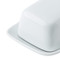 Mikasa Chalk Porcelain Butter Dish, 21cm, White