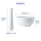 Mikasa Chalk Porcelain Pestle and Mortar, White