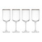 Mikasa Sorrento 4-Piece Crystal White Wine Glass Set, 400ml