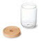 KitchenCraft Idilica Glass Storage Jar with Beechwood Lid, 500ml