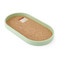 KitchenCraft Idilica Oval Serving Tray with Cork Veneer Base, 38 x 20cm