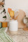 KitchenCraft Idilica Stoneware Utensil Holder, Cream