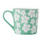 Mikasa Wax Resist Green Flower Mug, 360ML