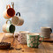 Mikasa Wax Resist Green Flower Mug, 360ML