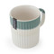 Mikasa Green Textured Stoneware Mug, 410ml