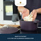 MasterClass Cast Aluminium Casserole Dish, 2.5L, Purple