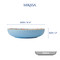 Mikasa Blue Mosaic Stoneware Bowl, 900ml, 21 x 5cm