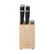 KitchenAid Classic 5-Piece Japanese Steel Knife Set with Sharpener and Birchwood Block