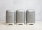 KitchenCraft Lovello Textured Tea, Coffee and Sugar Canisters in Gift Box, Steel - Shadow Grey