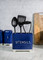 Lovello Retro Utensil Holder with Geometric Textured Finish - Midnight Navy