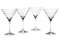 Mikasa Cheers Set Of 4 Martini Glasses