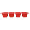 La Cafetière Hot Chocolate Mould with 24-Pack Spoons, Red