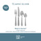 Jamie Oliver Big Love Antique Finish Classic Cutlery Set, 16pc