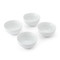 Mikasa Chalk Porcelain Nibble Bowls, Set of 4, White, 10cm