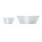 Mikasa Chalk Porcelain Star Bowls, Set of 2, White