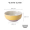 Jamie Oliver Big Love Brilliant Bowls, Set of 4, Yellow, 16cm