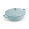 MasterClass Cast Aluminium Shallow Casserole Dish, 4L, Blue