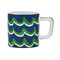La Cafetière Ceramic Espresso Cup, Blue Cyan Tides, 120ml