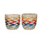 KitchenCraft Set of 2 Seagrass Planters with Rainbow Stripe Design