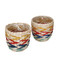 KitchenCraft Set of 2 Seagrass Planters with Rainbow Stripe Design