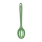 KitchenCraft Silicone Slotted Spoon, Non-Stick Safe and Heat-Resistant, Green, 27cm