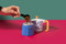 La Cafetière Venice 6 Cup Espresso Maker, Aluminium, 290ml, Blu Fiorato