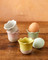 Jamie Oliver Big Love Excellent Egg Cups, Set of 4, Mixed Colours, 6cm, Stoneware