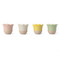 Jamie Oliver Big Love Excellent Egg Cups, Set of 4, Mixed Colours, 6cm, Stoneware