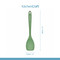 KitchenCraft Silicone Spoon Spatula, Non-Stick Safe and Heat-Resistant, Green, 28cm