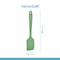 KitchenCraft Silicone Scraper Spatula, Non-Stick Safe and Heat-Resistant, Green, 27cm