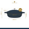 MasterClass Cast Aluminium Shallow Casserole Dish, 2.5L, Black