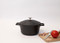 MasterClass 2.5L Cast Aluminium Casserole Dish with Lid, Black, 20cm