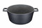 MasterClass 5L Large Cast Aluminium Casserole Dish with Lid, Black, 28cm