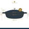 MasterClass 4L Shallow Cast Aluminium Casserole Dish with Lid, Black, 28cm