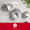 KitchenCraft World of Flavour 3pc Dumpling Maker Set, Grey Plastic