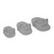 KitchenCraft World of Flavour 3pc Dumpling Maker Set, Grey Plastic