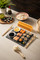 KitchenCraft World of Flavours 7pc Slate Sushi Serving Set for Two, Including Plate, Bowls and Chopsticks