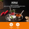 KitchenCraft World of Flavours 3pc Condiment Serving Set, Silver, Stainless Steel