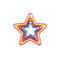 KitchenCraft 5pc Star Cookie Cutter Set with 5 Sizes and Storage Case