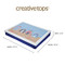 Creative Tops Coastal Lap Tray, Rectangle Bean Bag Cushioned 44 x 34cm