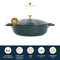 MasterClass Cast Aluminium Shallow Casserole Dish, 4L, Hunter Green