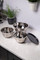 MasterClass Smart Space Stainless Steel 3-Piece Bowl Set with Colander