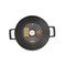 MasterClass 4L Large Cast Aluminium Casserole Dish with Lid, Black, 24cm