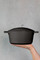 MasterClass 4L Large Cast Aluminium Casserole Dish with Lid, Black, 24cm
