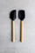 KitchenAid  2-Pack Mini Bamboo Spatulas with Heat Resistant and Flexible Silicone Heads